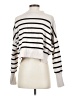 Free People Stripes Ivory Turtleneck Sweater Size S - photo 2