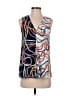 MNG Suit Blue Sleeveless Blouse Size 4 - photo 1