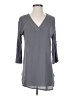 Soho 100% Polyester Gray 3/4 Sleeve Blouse Size XS - photo 1