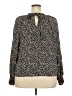 Gap 100% Rayon Animal Print Black Long Sleeve Blouse Size XXL - photo 2