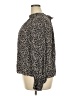Gap 100% Rayon Animal Print Black Long Sleeve Blouse Size XXL - photo 5