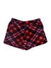 Maurices 100% Polyester Plaid Red Shorts Size L - photo 1