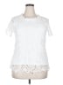 Unbranded White Short Sleeve Top Size XXL - photo 1