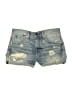 Assorted Brands 100% Cotton Stars Blue Denim Shorts Size 25 waist - photo 1