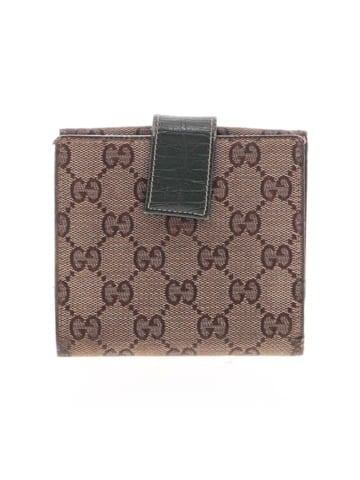 Gucci GG Canvas and Leather Web Horsebit Compact Wallet (view 2)