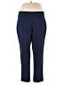 JM Collection Solid Blue Active Pants Size 18W - photo 1