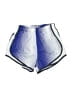 Nike 100% Polyester Graphic Blue Athletic Shorts Size XS - photo 1