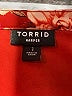 Torrid 100% Polyester Floral Burgundy 3/4 Sleeve Blouse Size 1X Plus (1) - photo 7