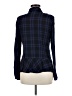 CAbi 100% Rayon Plaid Blue Long Sleeve Button-Down Shirt Size M - photo 2