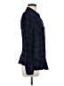CAbi 100% Rayon Plaid Blue Long Sleeve Button-Down Shirt Size M - photo 4