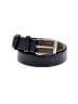 Unbranded 100% Leather Black Leather Belt Size 28 - photo 1