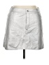 WAYF Metallic Silver Faux Leather Skirt Size XL - photo 1