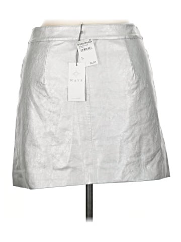 WAYF Faux Leather Skirt (view 2)