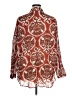 Primark 100% Cotton Paisley Red Long Sleeve Blouse Size XL - photo 2
