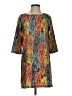 Glam Print Orange Casual Dress Size S - photo 1