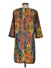 Glam Print Orange Casual Dress Size S - photo 2