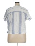 Love by Gap Stripes Blue Short Sleeve Blouse Size XL - photo 2