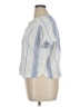 Love by Gap Stripes Blue Short Sleeve Blouse Size XL - photo 5