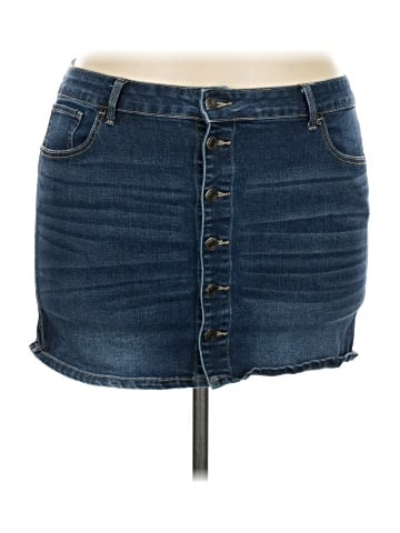 SO Denim Skirt (view 1)