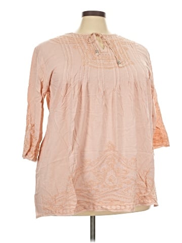 Solitaire 3/4 Sleeve Blouse (view 1)