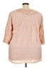 Solitaire 100% Rayon Pink 3/4 Sleeve Blouse Size 3X - photo 2