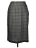 Harve Benard Plaid Gray Formal Skirt Size 8 - photo 1