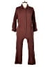 Lush Solid Brown Jumpsuit Size L - photo 1