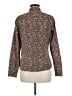 L.L.Bean 100% Cotton Tweed Brown Long Sleeve Blouse Size M - photo 2