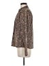 L.L.Bean 100% Cotton Tweed Brown Long Sleeve Blouse Size M - photo 5
