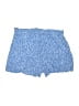 Divided by H&M 100% Viscose Print Blue Shorts Size 12 - photo 2