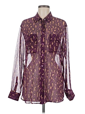 Equipment Long Sleeve Blouse (view 1)