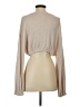 Audrey 3+1 Tan Long Sleeve Top Size S - photo 2