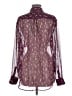 Equipment Animal Print Purple Long Sleeve Blouse Size M - photo 2