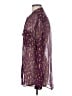 Equipment Animal Print Purple Long Sleeve Blouse Size M - photo 5