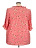MELLODAY Floral Pink 3/4 Sleeve Blouse Size 3X - photo 2