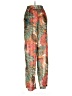 PrettyLittleThing 100% Polyester Tropical Orange Casual Pants Size 6 - photo 1