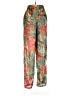 PrettyLittleThing 100% Polyester Tropical Orange Casual Pants Size 6 - photo 2