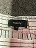 Theory 100% Linen Stripes Silver Linen Pants Size 4 - photo 7