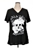 Shein Curve 100% Polyester Black Short Sleeve T-Shirt Size 14 Plus (1) - photo 1