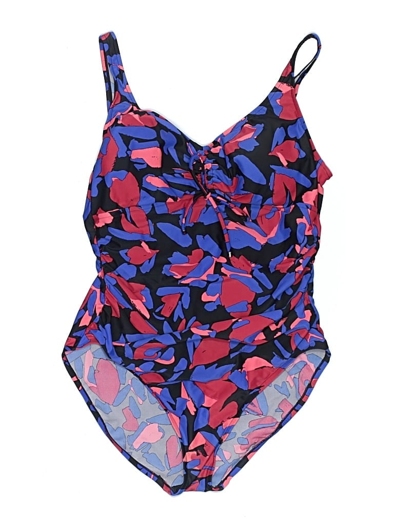 Pre-owned Aqua Green One Piece Swimsuit In Blue