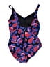 Aqua Green Print Blue One Piece Swimsuit Size XL - photo 2