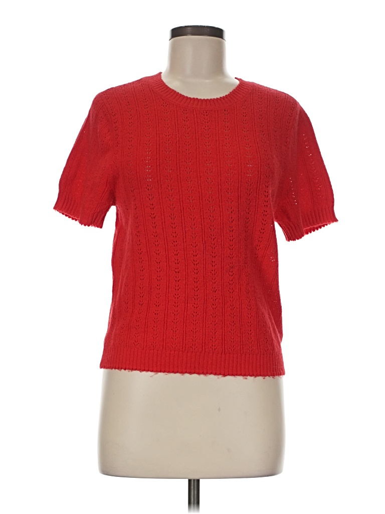 Pre-owned Universal Thread Short Sleeve Top Red Crew Neck Tops