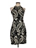 St. John Paisley Black Cocktail Dress Size 2 - photo 1