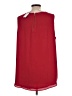 Chico's 100% Polyester Red Sleeveless Blouse Size XL (3) - photo 2
