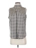 Ann Taylor Factory 100% Polyester Gray Sleeveless Blouse Size S - photo 1
