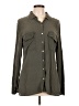 Express Green Long Sleeve Button-Down Shirt Size L - photo 1