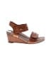 Taos 100% Leather Brown Wedges Size EU 38 - photo 1