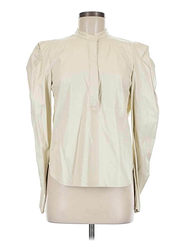 Pre-owned Karlie Long Sleeve Blouse In Ivory