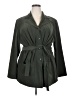 JM Collection Green Trenchcoat Size 20 - photo 1
