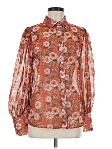Turquoise Haven Long Sleeve Blouse (view 1)